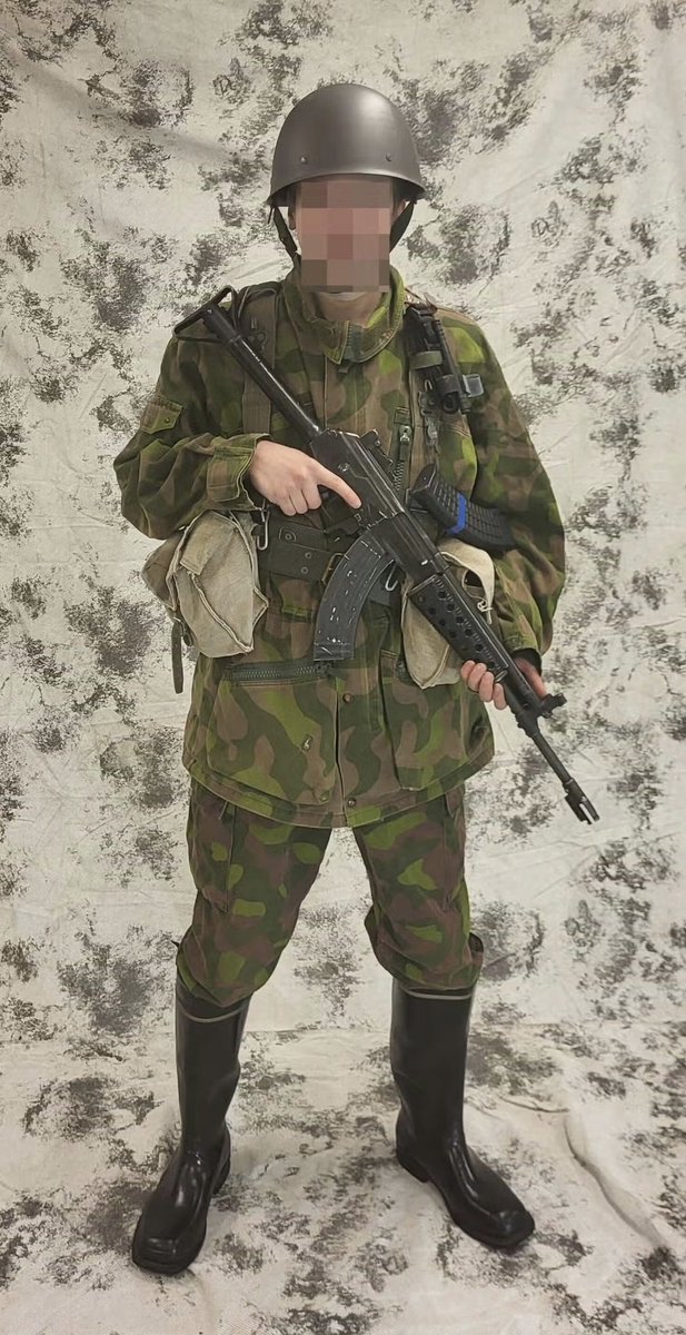 Tositilanteessa suurin osa suomalaisista sotilaista näyttäisi tältä.