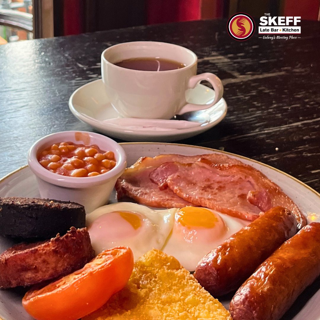 Feastin' like royalty at The Skeff with a deadly full Irish breakfast! 👑🍴 

Check out our full breakfast menu via the link in bio. ⁠
⁠
#TheSkeffBar  #Saturday #SkeffBar #Galway #ThisIsGalway #Weekend  #EyreSquare #IrishBar #Food #Breakfast #IrishBreakfast #FullIrishBreakfast