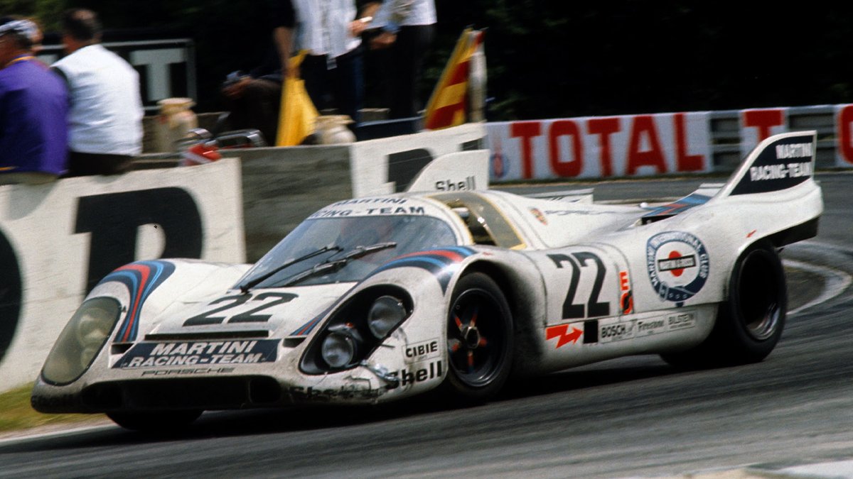 Happy birthday to Helmut Marko. Here's his beautiful Porsche Martini 917, which he shared with Gijs van Lennep, en route to Le Mans glory in 1971. bit.ly/4aG1GXB