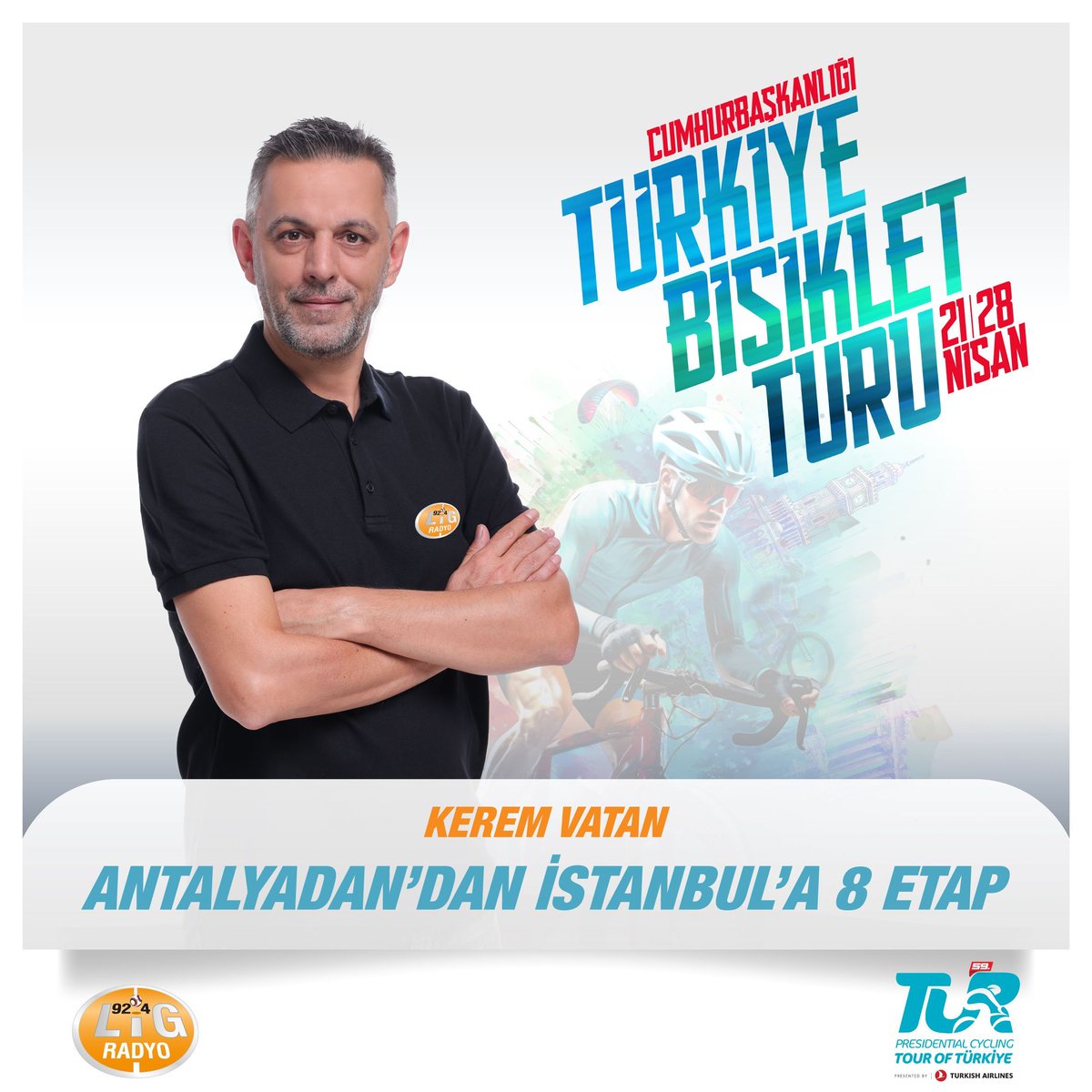 🚴‍♂️ “59.’su düzenlenen “Cumhurbaşkanlığı Türkiye Bisiklet Turu”nda özel konuklarıyla birlikte Kerem Vatan sizlere olacak… @kaputamorta @trbisikletfed @tourofturkiye