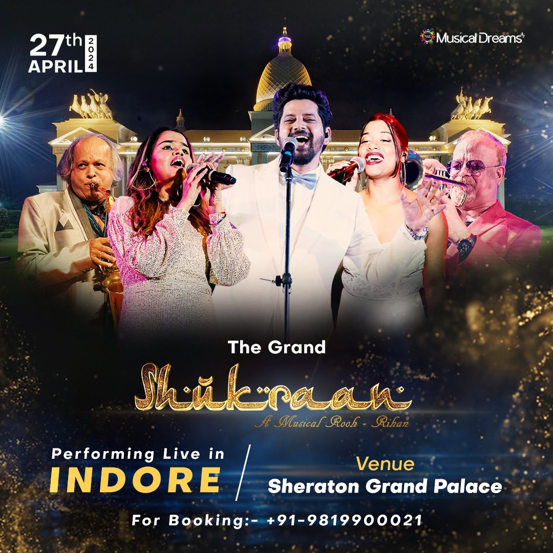 The Grand Shukraan Live In Indore Tonight🤩