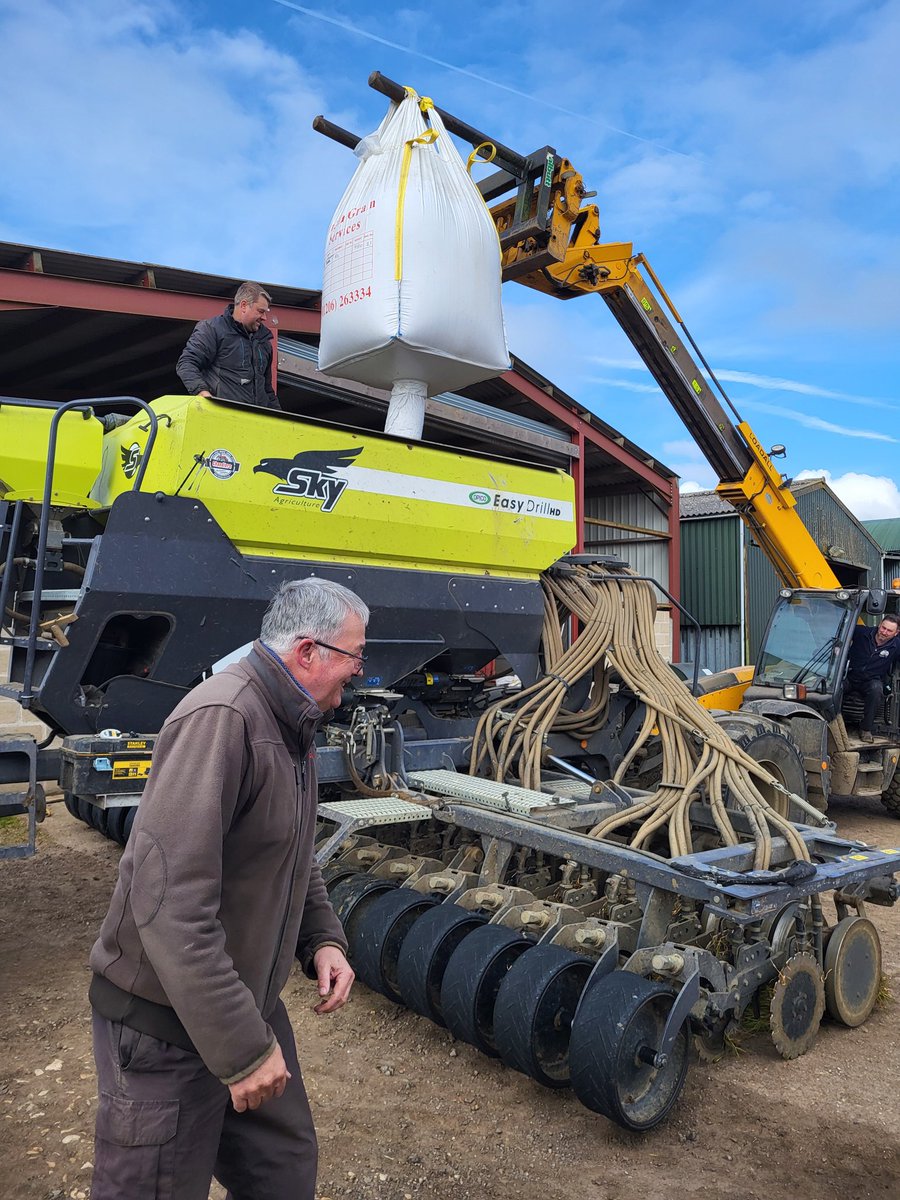 The spring drilling should get finished today, a month late but at least we will have something to harvest! @SkyAgriculture