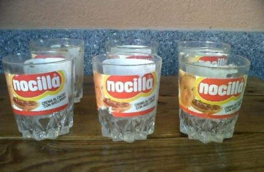 Aquellos vasos de Nocilla.