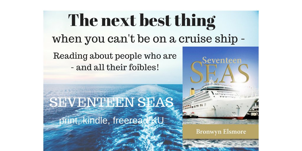 Kiwis, Brits, Aussies and more on a ship. All aboard for #Cruise fun SEVENTEEN SEAS print, kindle e-book, or FREEreadKU #travel amazon.com/dp/B0087B76TC