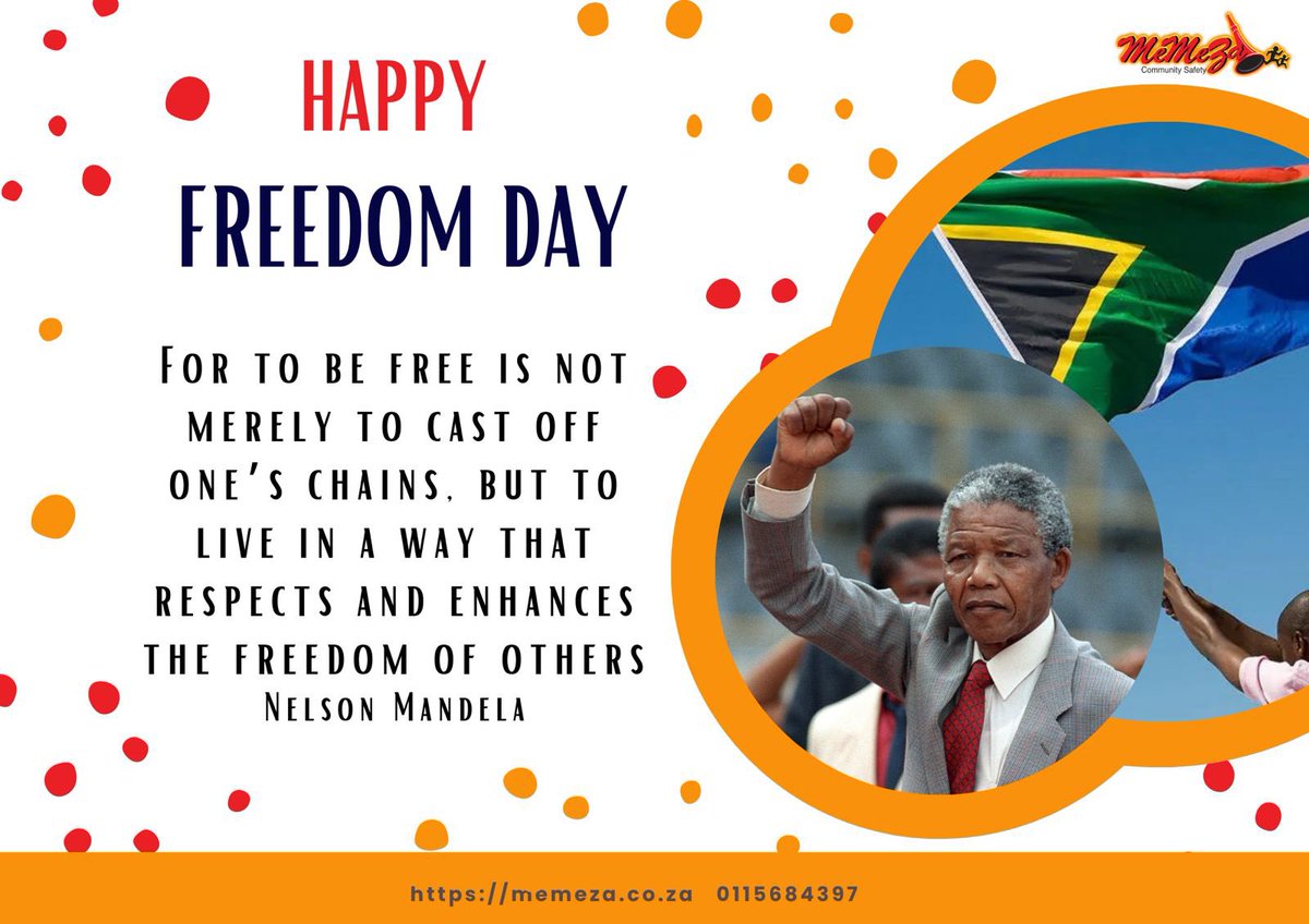 🇿🇦 Happy Freedom Day, South Africa! 🇿🇦 Today, we celebrate our progress as a nation towards equality and justice. However, let's not forget that true freedom remains elusive until we're free from the scourge of gender-based violence. #FreedomDay #EndGBV #EqualityForAll #Memeza
