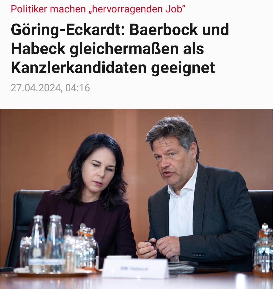 Nein. Einfach nein. Nein zu #Habeck, nein zu #Baerbock, nein zu Göring-Eckardt und definitiv nein zu allen Grünen. #GrueneRausAusDenParlamenten