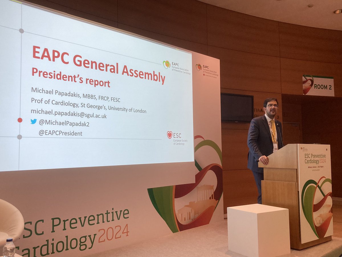 General Assembly! #ESCPrev2024 What we do in EAPC and how! A brilliant conference … @EAPCPresident summarisimg the efforts See you all in Milan in April 2025!!! @AnastasiaSMihai @s_gati @DrMarthaGulati @Hragy @ErinMichos @justvick
