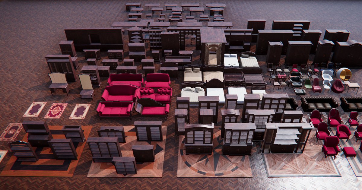 Massive #3d Furniture Pack
#Unity3d : $49 for the lot

Unity Asset Store

assetstore.unity.com/packages/3d/pr…

#GameDev #3dArt #VirtualReality #VR #XR #AR #MR #VRChat #Metaverse #SpatialComputing #VisionPro #MetaQuest #Quest3 #VirtualWorlds #ExtendedReality #MixedReality #VirtualProduction