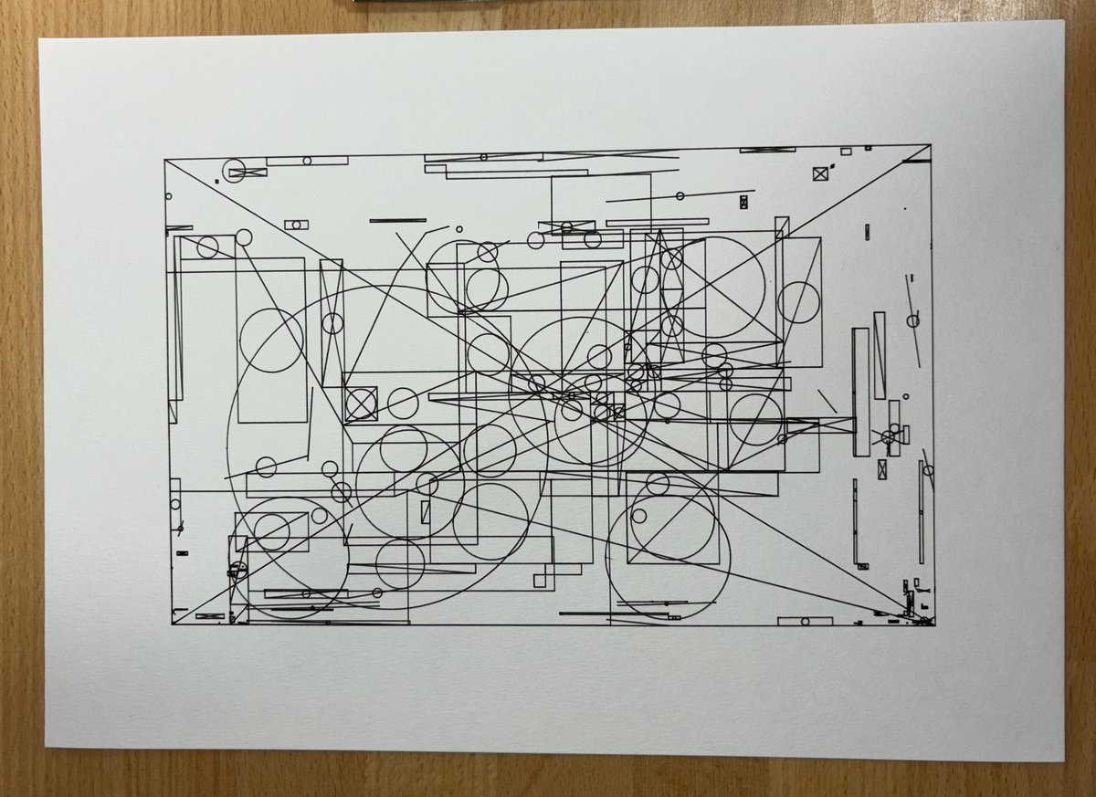 Plotted my own Schematic #18 by @loackme_ #plottertwitter #generativeart