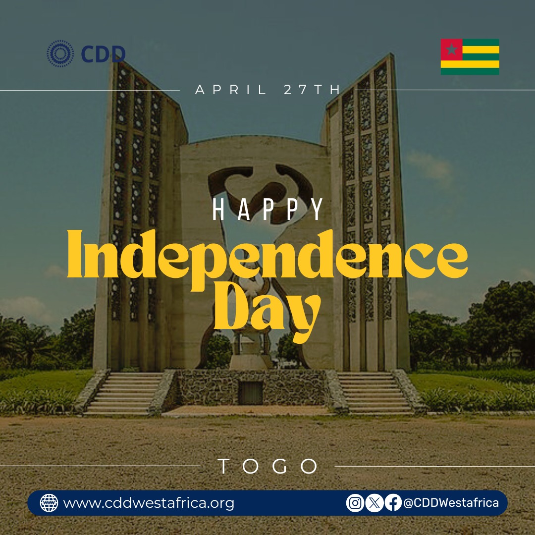 Happy Independence Day, Togo! Here's to a future filled with prosperity, peace, and continued progress. Joyeuse Fête de l'Indépendance, Togo ! À un avenir rempli de prospérité, de paix et de progrès continu. #togo #IndependenceDay