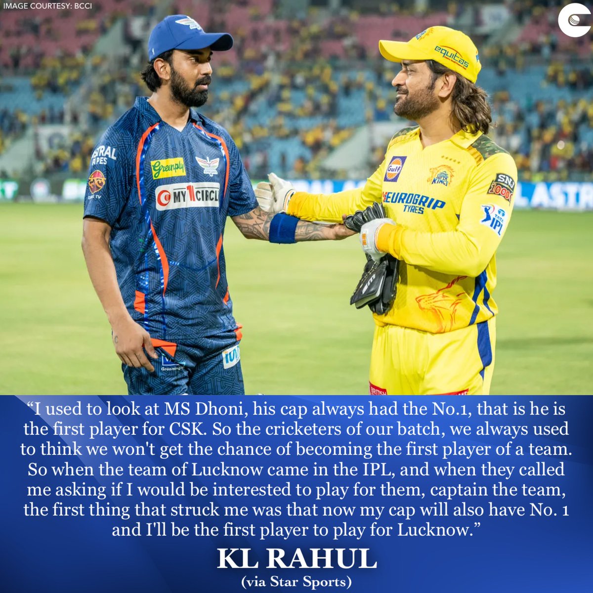 #KLRahul reveals he envied #MSDhoni for wearing the No.1 cap for #ChennaiSuperKings, before he himself got the opportunity to wear the same for #LucknowSuperGiants. 

#IPL2024 #LSG #CSK