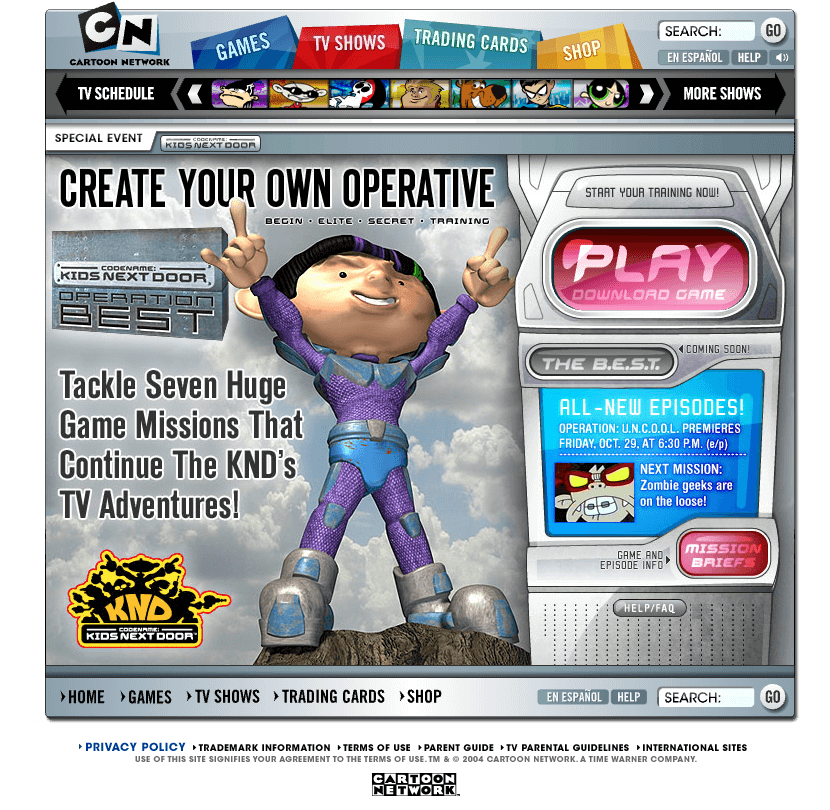 WebDesignMuseum's tweet photo. Cartoon Network website in 2004

#WebDesignHistory https://t.co/vLI14t6YEp