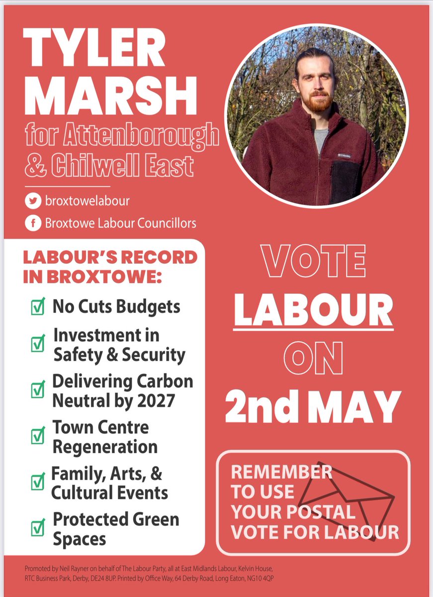 Our Cllrs, members & supporters will be out again today in Attenborough supporting @TMarsh05 👇