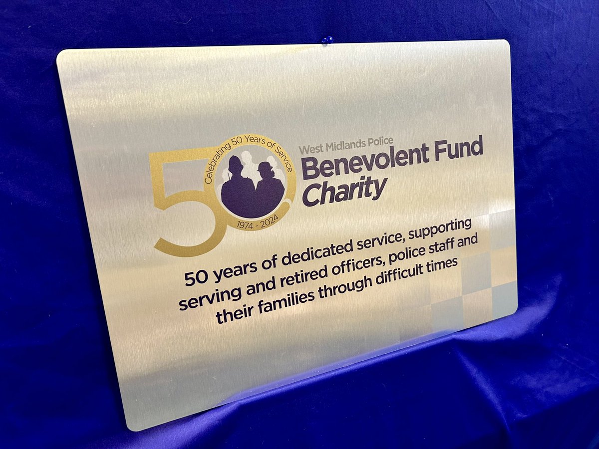 Honoured to have attended @wmpbenfund 2024 AGM as member of Operations Committee. Highlighted great work over past year to help colleagues and plans for this year, which is 50th anniversary. New plaque unveiled in celebration.