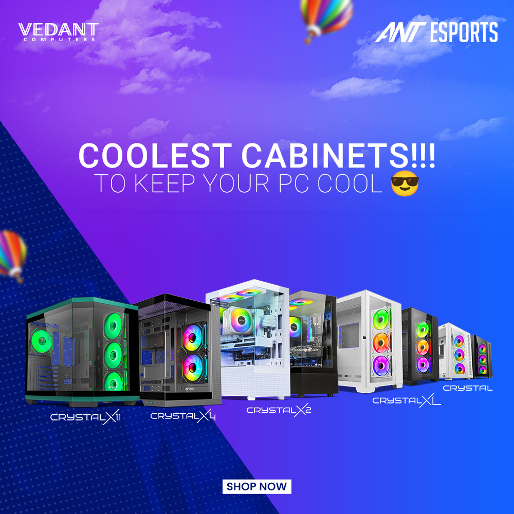 Ant Esports COOLEST CABINETS!!! TO KEEP YOUR PC COOL 😎
Shop Now: bit.ly/ANTEsports-Cry…

✅ Visit our website at bit.ly/Vedant-Compute… or call us at 9051886677 to get your ultimate PC upgrades at great discounts! 🛒🎮
#VedantComputers #Cabinet #ANTEsports #ShopNow