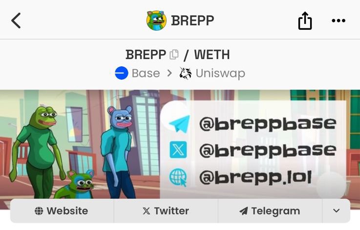 GM $BREPP we have updated our banners on dexscreener to make it more attractive! the cat of $BRETT and $PEPE will slowly moon soon! community and team cooking! #BuildonBase #BaseGem1000x