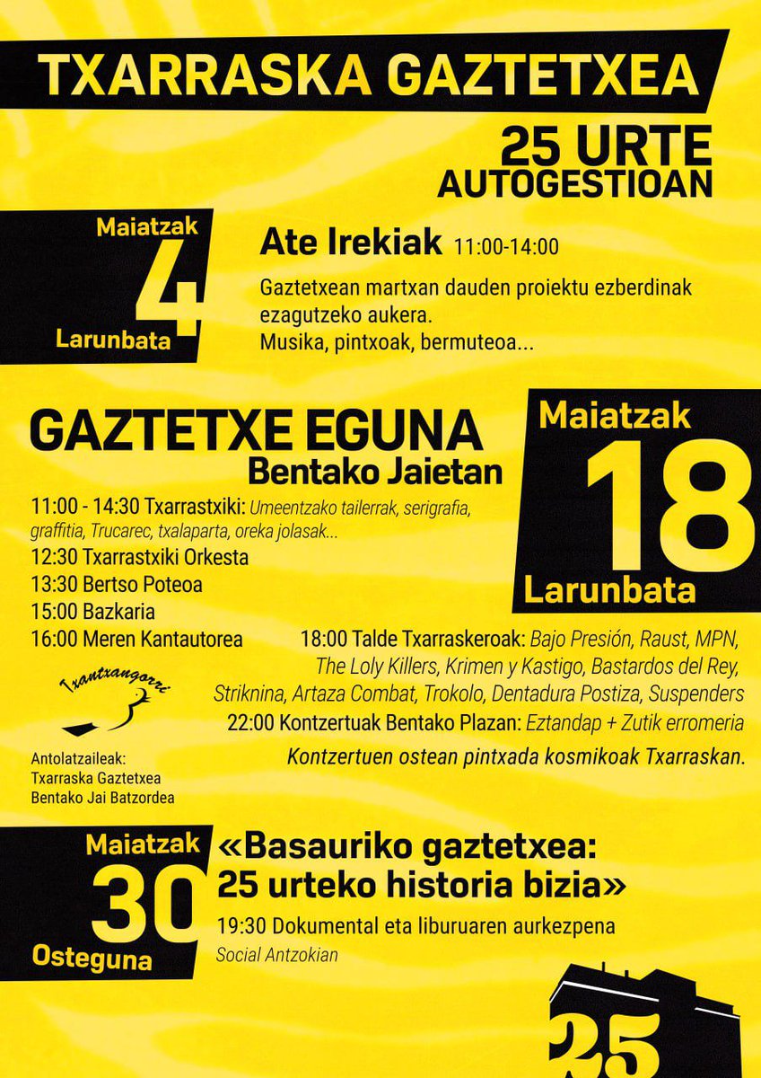 Txarraska Gaztetxea tweet media