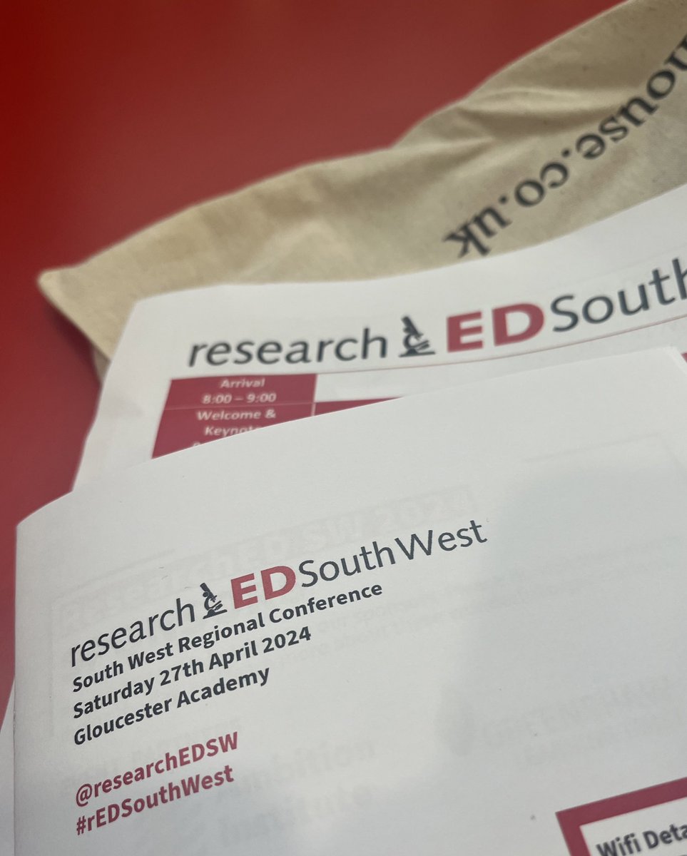 It meant getting up far too early on a Saturday and the weather is grim but I’m here and ready to go @researchEDSW #rEDSouthWest