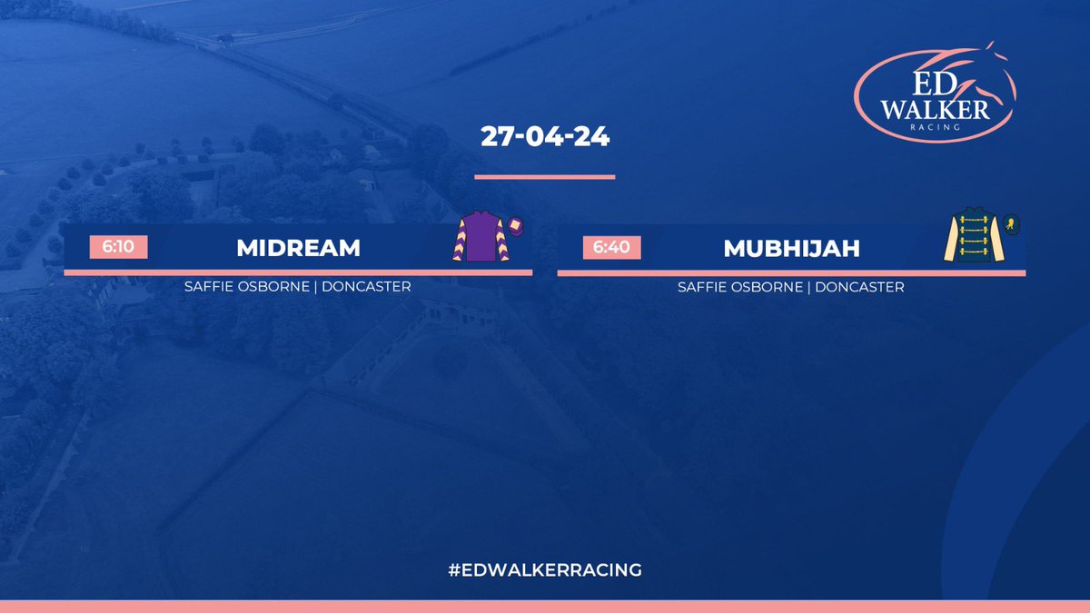 Two runners today 🤞🏻🏇 #EdWalkerRacing