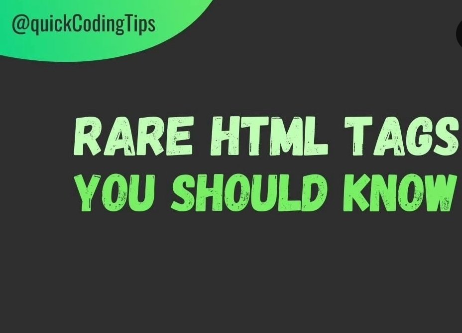 Here are rare HTML tags that will save you hours of writing javascript ✅️

With these, you don't have to worry much about semantics 😇

A Thread 🧵