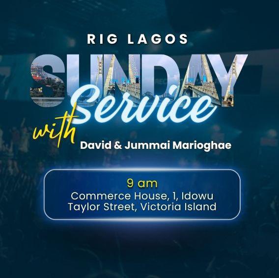 You’re cordially invited to church service this Sunday at RIG LAGOS! 

Your presence would mean the world as we celebrate faith, hope, and love. Join us in this spiritual journey as we grow and learn together @riglagos 

#riglagos #run2024