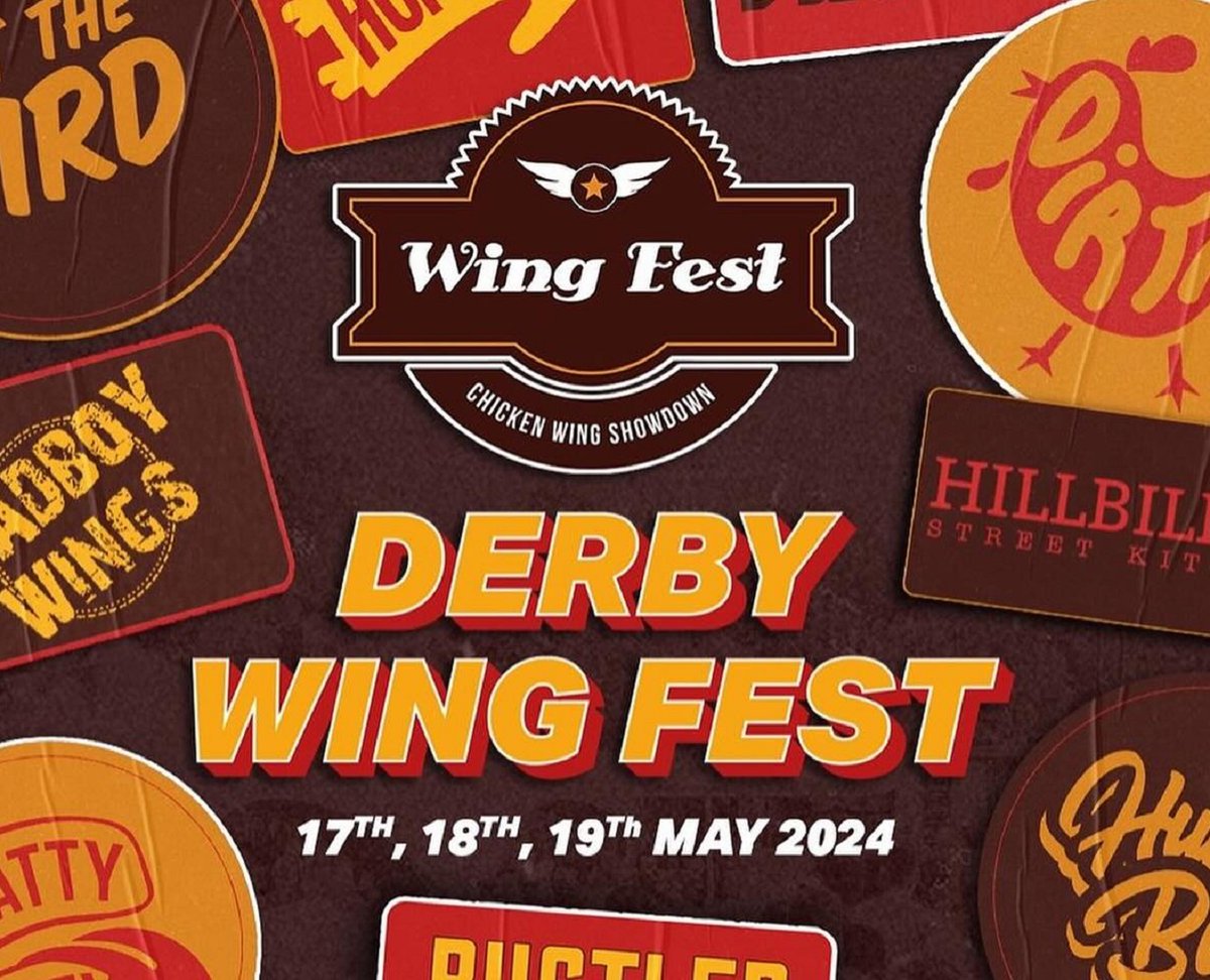 🍗 Calling all wing lovers! Get ready to indulge your taste buds at Wingfest Derby 2024!
📅 17 - 19 May
Join @bustlermarket for a sizzling weekend of flavourful fun, where you can sample the best wings in town & soak up the vibrant atmosphere ⬇️
ow.ly/wacI50RlV12
#DerbyUK