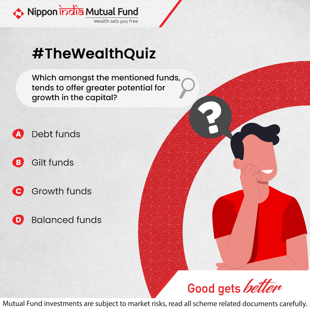 #TheNipponQuiz is here! Comment below the correct answer and tag @nipponindiamf with 3 friends to win special prizes! #Contest #ContestAlert #NipponIndiaMutualFund #MutualFund #Investment #Savings #FinancialGoals