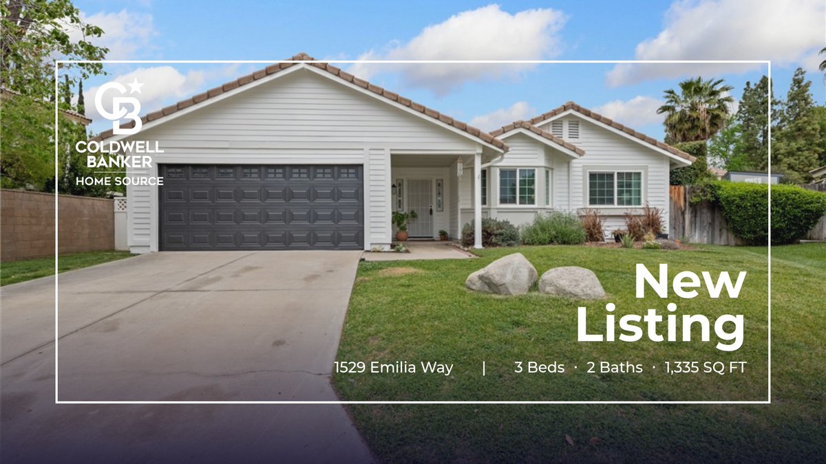 📍 New Listing 📍 Take a look at this fantastic new property that just hit the market located at 1529 Emilia Way in Redlands. Reach out here or at (760) 617-8026 for more information.

#cbhomesource #realestate #highdesert #hous... cbhomesource.com/showcase/1529-…