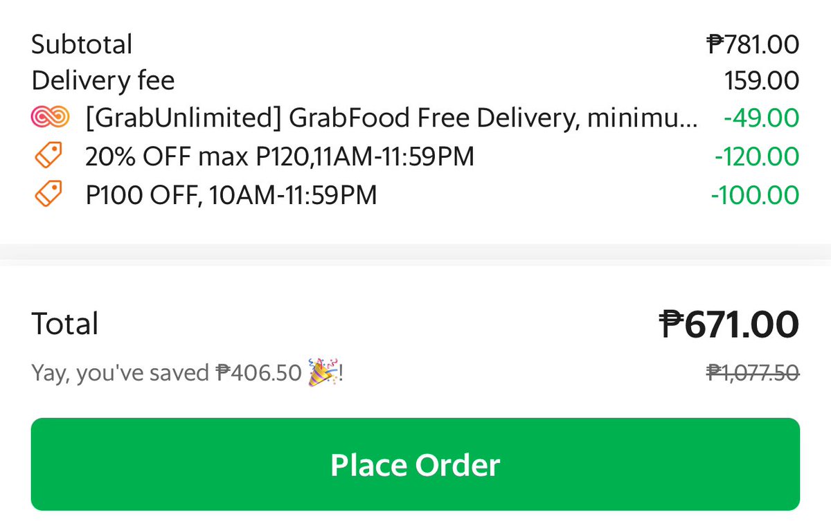 stackable grab food vouchers 🥳 cool !!!