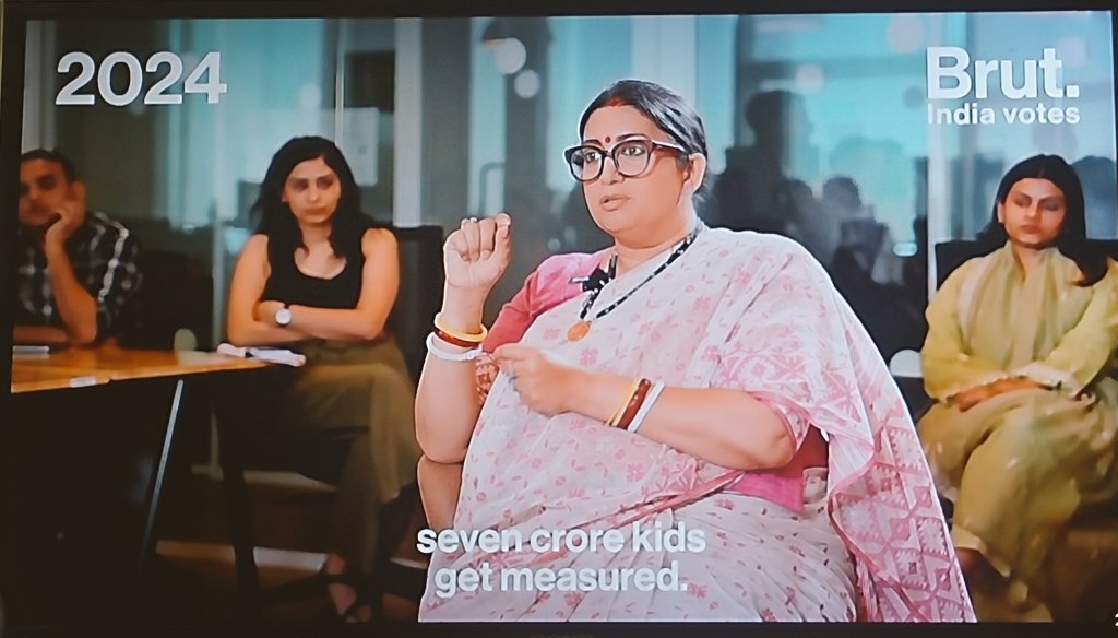 Dynamic @smritiirani did it again👏

Brutally Bashed Maligned Marketing Game at @BrutIndia debate exposing Fake NGO's & Crony Consultants's mouthpiece, PseudoSecular Lutyens Media had no Track of even the revolutionary program #PoshanTracker by @narendramodi led @BJP4India govt