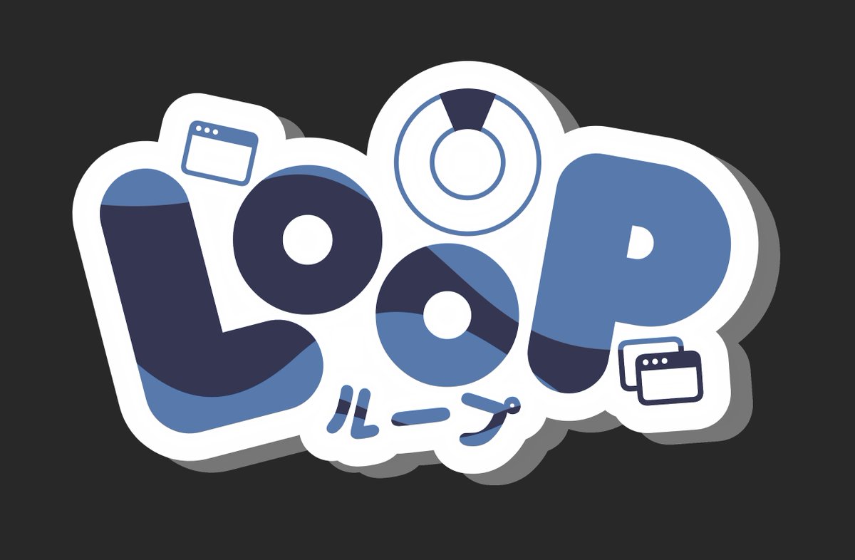 Loop now has its own V-tuber logo thanks to my brother! 🩵