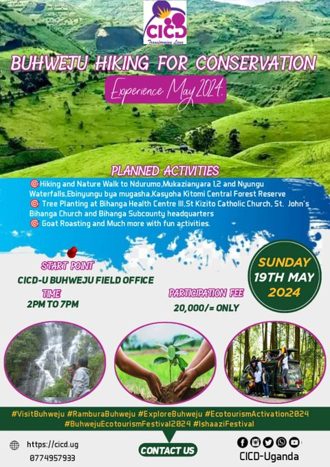 The efforts to conserve natural resources and planting trees in Buhweju are in high gear as we activate Buhweju Ecotourism Festival July 2024. Opportunities for sponsorship and partnership available.
#BuhwejuEcotourFestival2024
#ExploreBuhweju