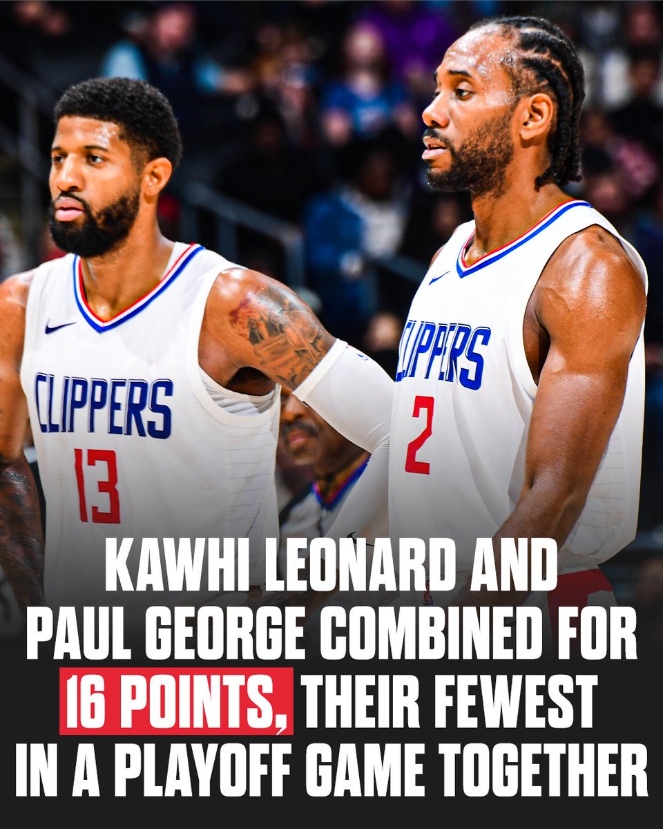 Game 3 was tough for Kawhi and PG.