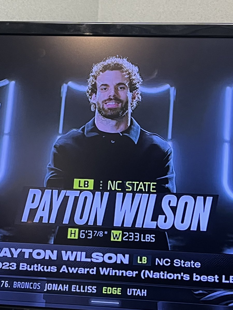 The Steelers select NC State LB Payton Wilson 98th overall. @ABC11_WTVD