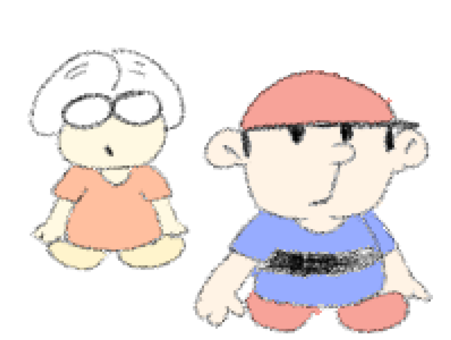 when i have art block i just draw mother 1 characters