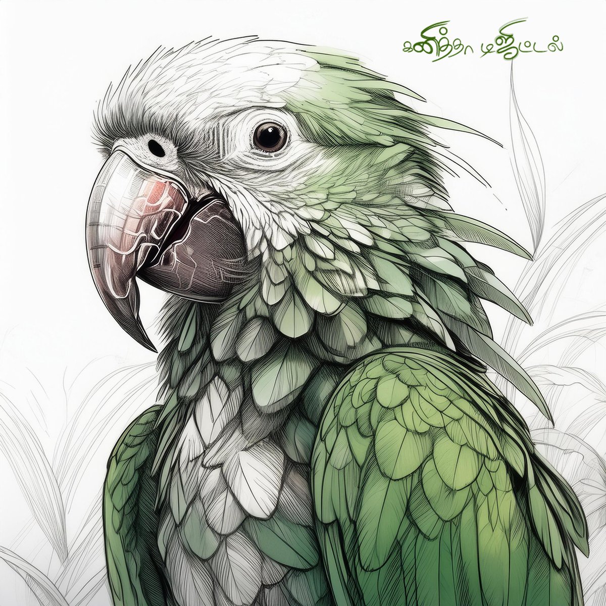 ganes7th's tweet photo. 2D Pencil Sketch
#parrotlover #AdobeFirefly
#ganithadigital #ganithaphotography
#adobephotoshopcc2024 #moovalur
#smalbum #mayiladuthuraidistrict https://t.co/BYBqvL8Nbz