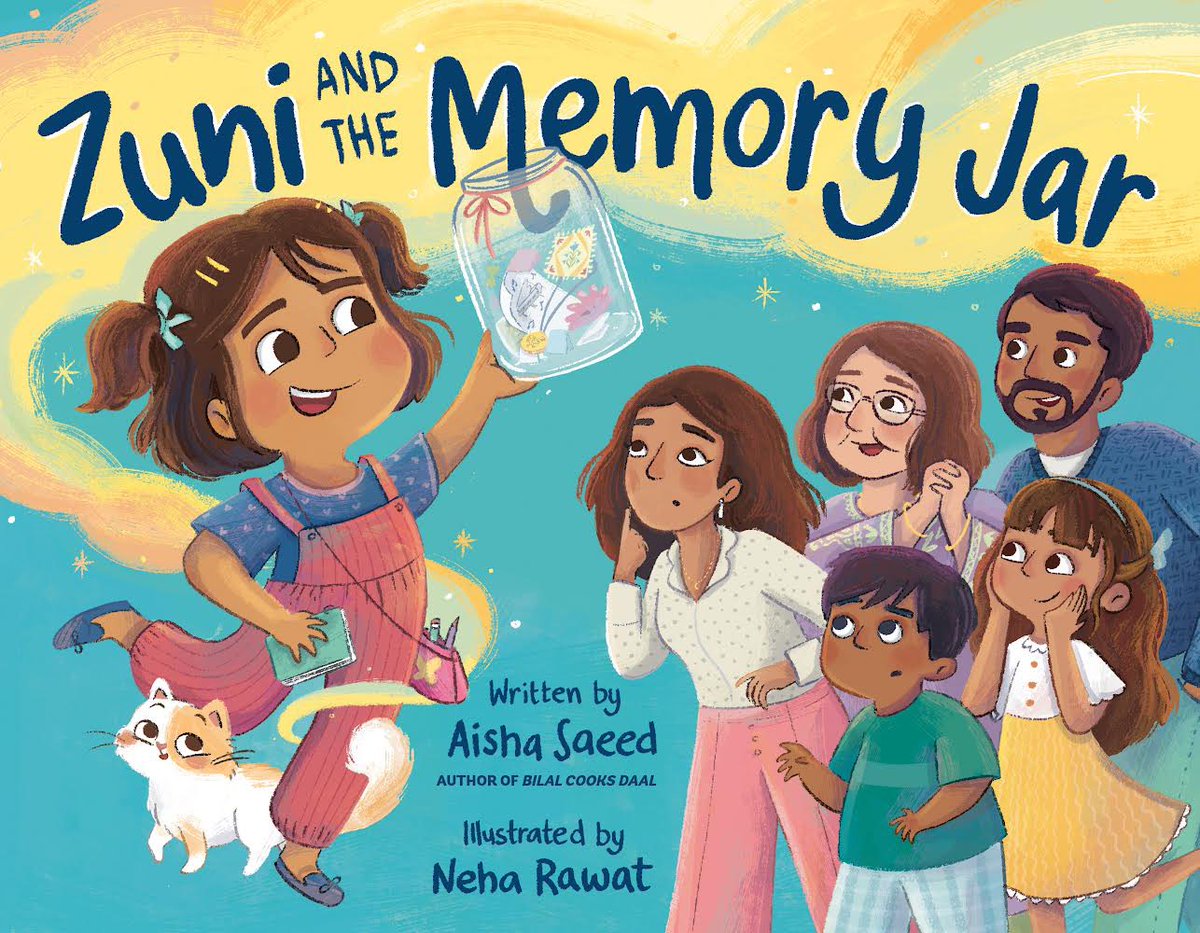 ✨COVER REVEAL✨

of my next picture book ZUNI AND THE MEMORY JAR written by the amazing @aishacs and published by @KokilaBooks 

Coming June 11, 2024!

Available for pre-order

#coverreveal #picturebook #kidlit #childrensbooks #kidlitart