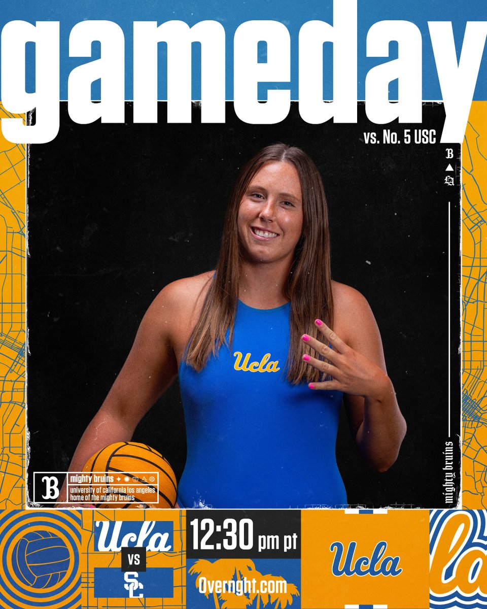 It's MPSF Semifinal Gameday! 🐻 No. 1 UCLA (21-0) 🆚 No. 5 USC (18-6) 🕧 12:30 PM PT/3:30 PM ET 📍 Bloomington, Ind. 🏟️ Counsilman-Billingsley Aquatics Center 📲 Overnght.com 📊 bit.ly/49QYV4p #GoBruins 🐻