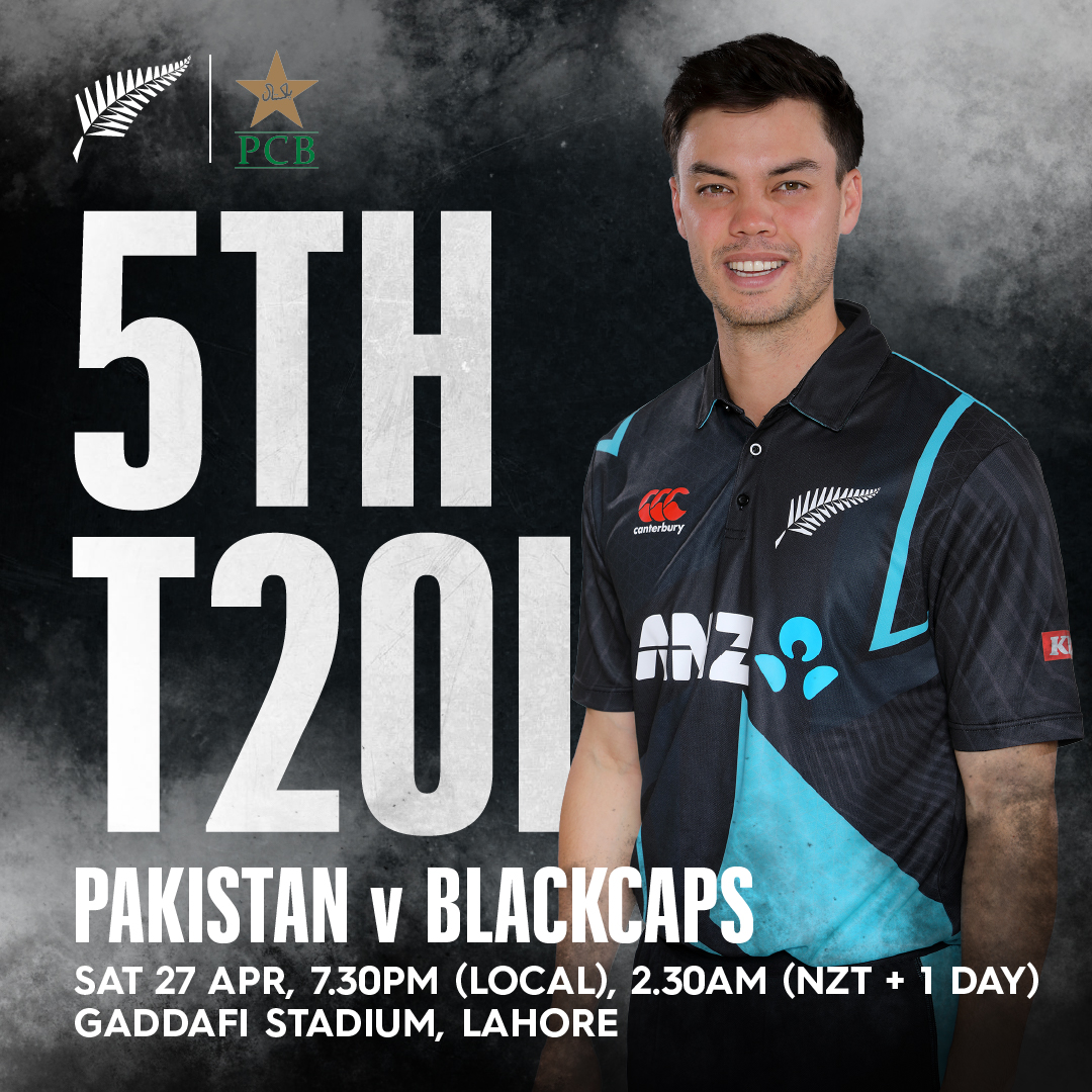Game Day in Lahore! The final match of the tour with the team leading the series 2-1. Watch play LIVE in NZ | on.nzc.nz/3WbcMzg #PAKvNZ