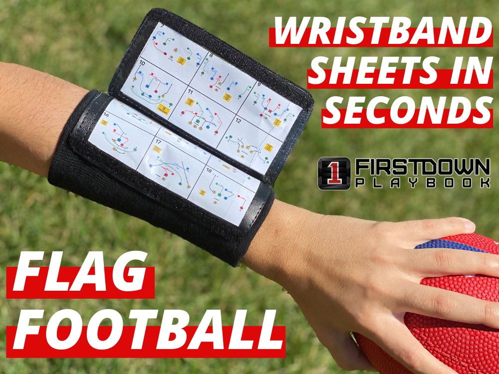 Build your PlayBooks now so this process will be efficient for you...👀 #NFLFlag #USAFlag #USAFootball #FlagFootball #WristBand Flag Football Coaches Understand the Value of Time for this process.. Start now at: hubs.ly/Q02v93zm0