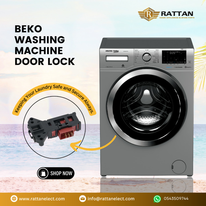Unlock the convenience of the Beko Washing Machine Door Lock by Rattan. Seamlessly secure your laundry sessions with reliability and ease.

Visit us at :rattanelect.com 
.
.
#beko #rattan #washingmachine #doorlock #homeappliances #washingmachinerepair