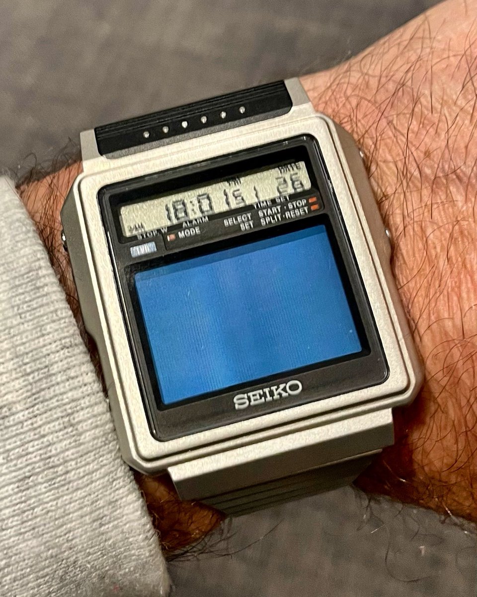 When you have the television on, and nobody’s broadcasting.

And couldn’t care less 😉

#seikotvwatch #tvwatch #seikovintage #seikovintagewatch #seikoholic #watchcollector #watchcommunity #seikocollector #seikodigital