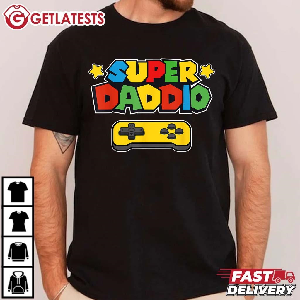 Super Daddio Gamer Dad T-Shirt #SuperDaddio #fatherday #getlatests getlatests.com/product/super-…