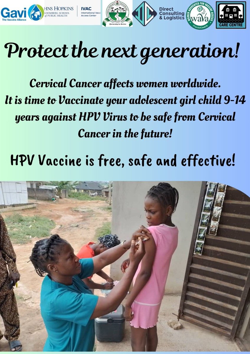 HPV Vaccine Campaigns at CARE CENTRE, Ekiti State, Nigeria
#StopHPV_InNigeria
#HPVvaccineNG
#Vaccineswork
#VaccineGoodOh
#SupportImmunization
#NPHCDA