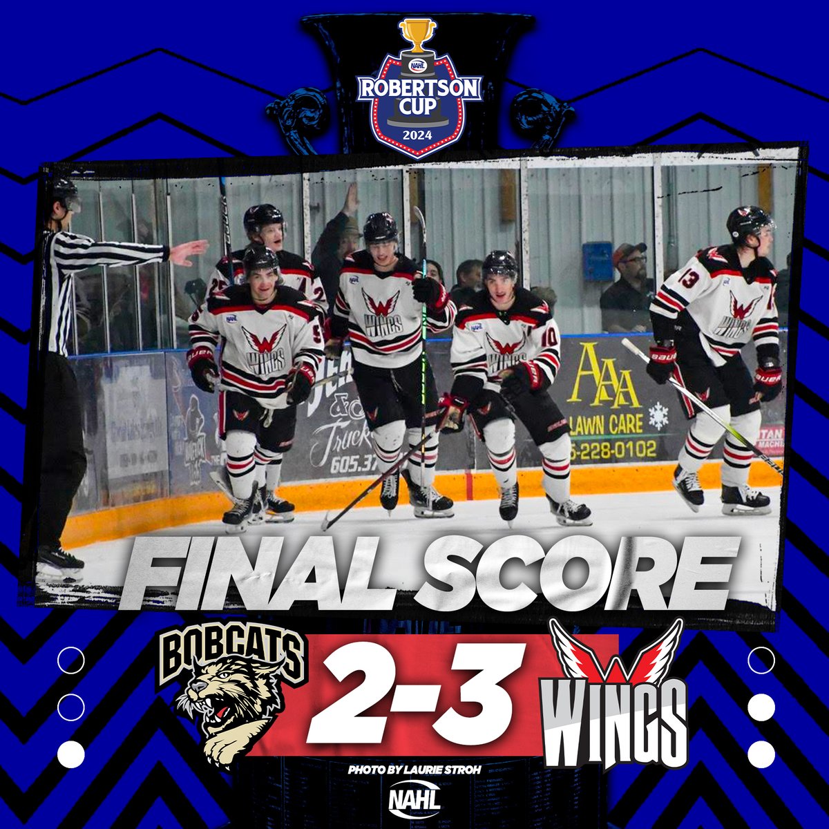 The Wings are one win away from the Central Finals! (📸 Laurie Stroh)

#RobertsonCup