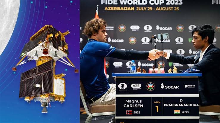 @NaveenXHunter Praggnanandhaa's performance(runner-up) at World Cup in August 2023 created more hype than Gukesh's win at candidates in India! #FIDECandidates chess championship 

But the Indian tiger @vishy64theking sir  appreciated the fide candidate winner 

#chandrayaan3 and prag runner 1/