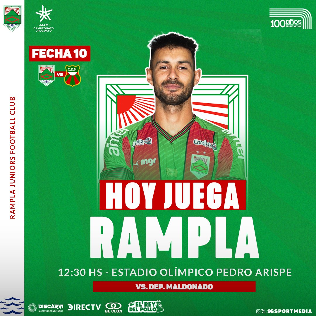 🗓 HOY VOLVEMOS A CASA

Rampla Jrs. 🆚️ Dep. Maldonado
⏰️ 12:30
🏟 Estadio Olímpico Pedro Arispe
🎟 redtickets.uy

#RamplaEsDeSuGente
