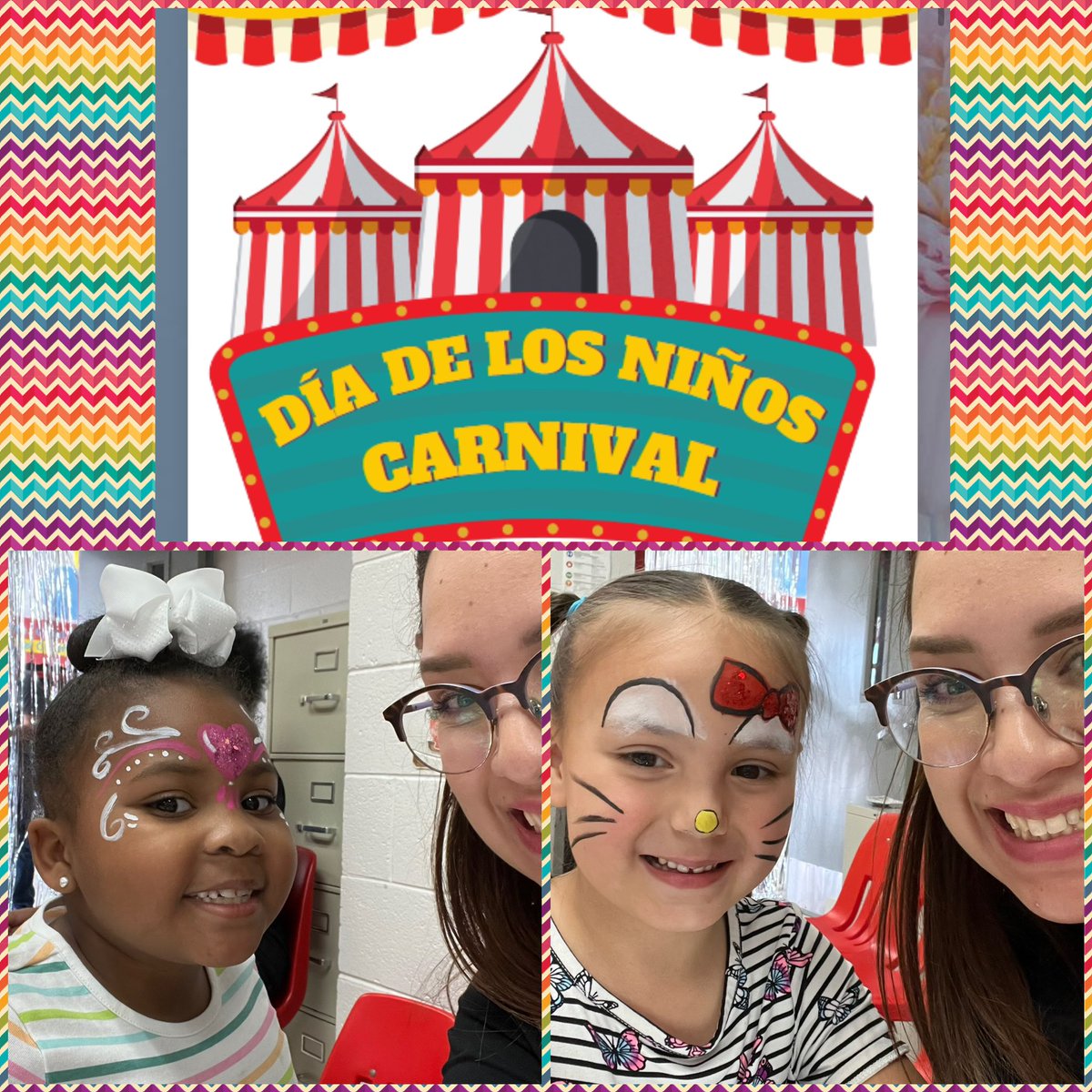 Dia de Los Niños Carnival at Helen Ball🐾🫶 #facepaint @HBall_ES