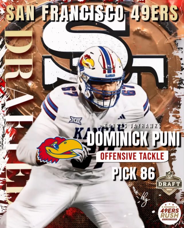 49ers newest offensive lineman Dominick Puni