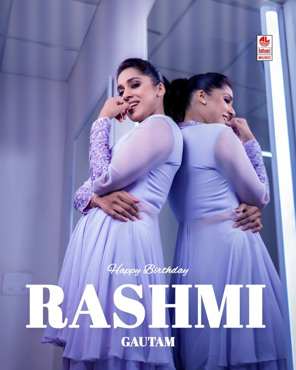 Wishing the charming @rashmigautam27 a birthday filled with joy and unforgettable moments! 🎈🎁 #HappyBirthdayRashmiGautam #RashmiGautam #LahariMusic
